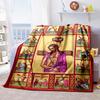 3D Blessed Virgin Mary Jesus HD Blanket,Soft Throw Blanket for Home Bedroom Bed Sofa Picnic Travel Office Rest Cover Blanket Kid