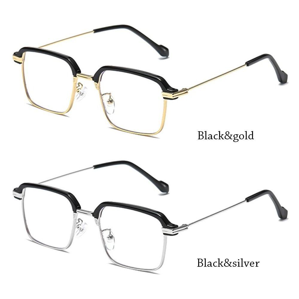 Anti-Blue Light Reading Glasses Fashion Classic Metal Half-frame Readers Eyewear Men Women Eye Protection Presbyopia Eyeglasses