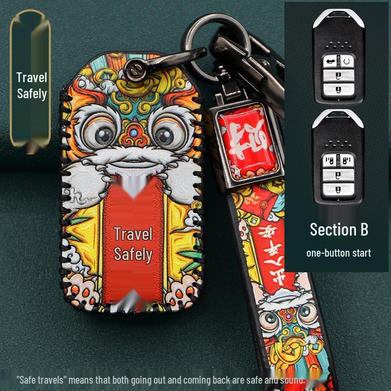 CRV Key Case for 11th Gen Accord, Civic, XRV, Haoying, & Xingge Remote Control Shell Buckle Set
