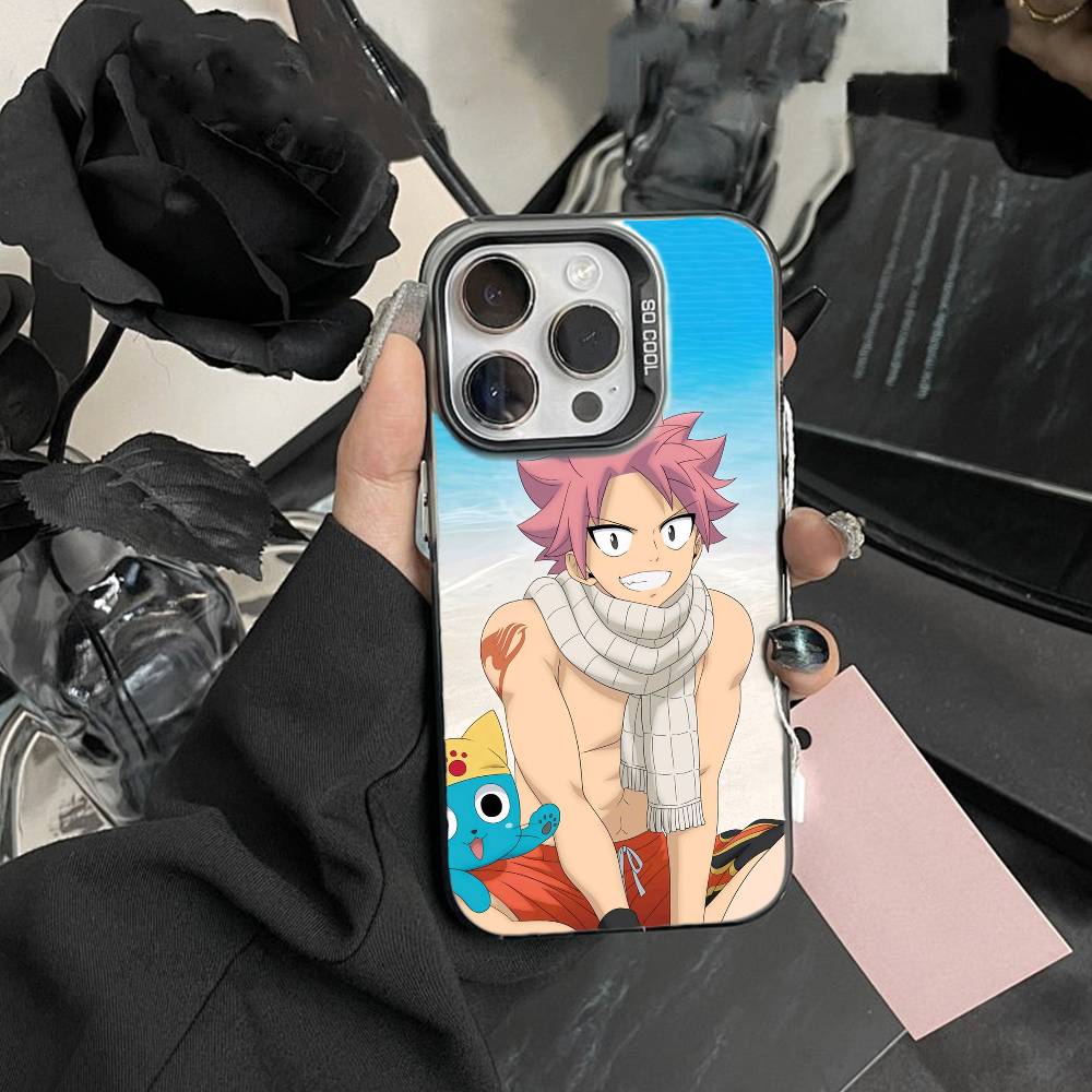 ANIME P-FAIRY TAIL Handyhülle Für iPhone 17,16,15,14,13,12,Pro MAX Weiß Matt Stoßfeste Hülle