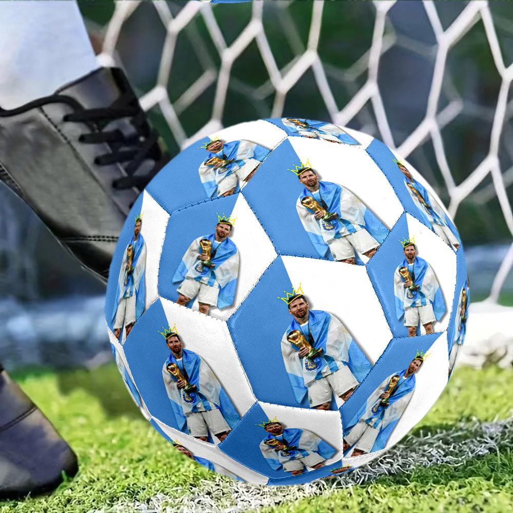Messi2 Soccer Ball Size 5 Football Machine Sewn Indoor/Outdoor Training and Matches Sports Enthusiast Gifts Perfect Birthday Christmas Gift Idea