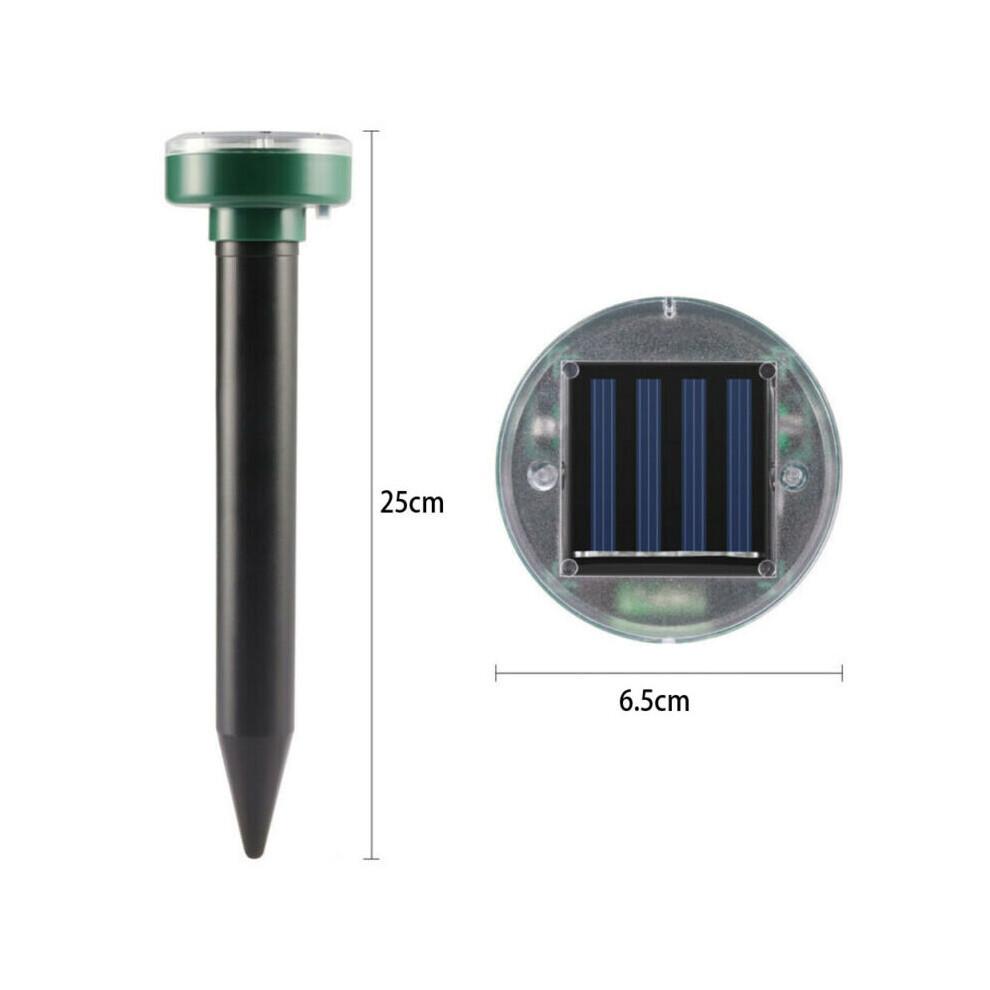 Solar Powered Ground Rodent Mole Mice Mouse Ultrasonic Rat Repeller