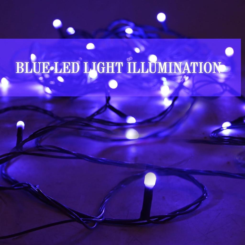 (Pack of 10, Blue) 38 LED 10.5M Copper Power Pixel String Light | 360° Fairy Serial Jhalar Lights for Home| Lights for Decoration, Christmas