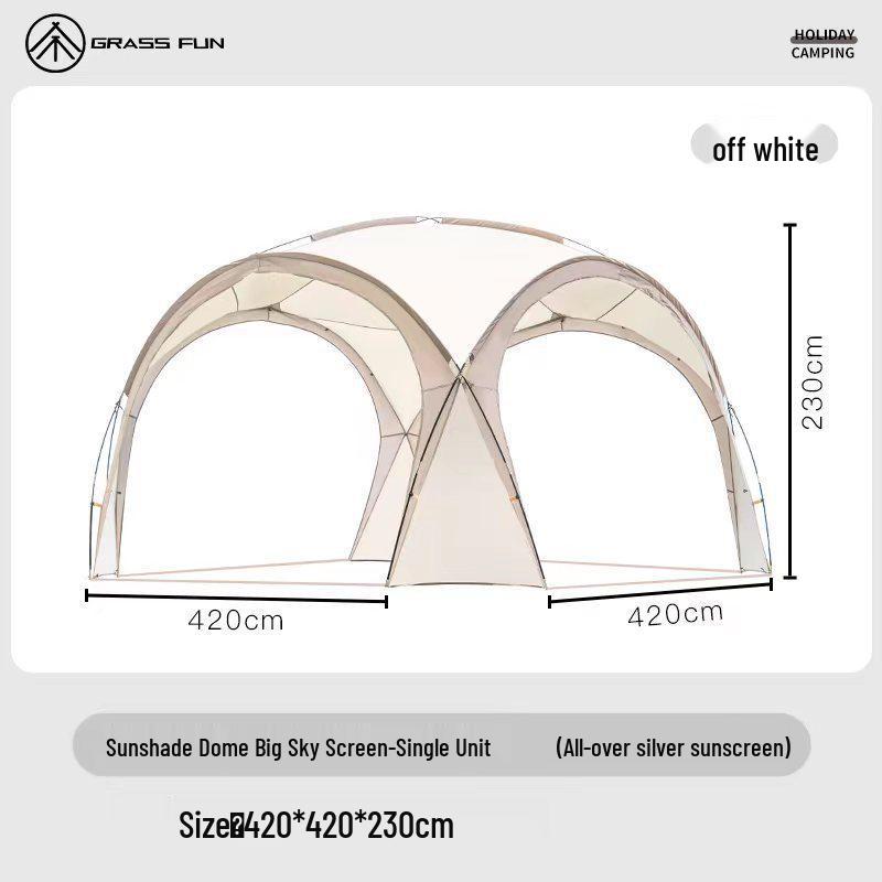 Dome Canopy Tent: Multi-Person Sunshade, Weather Protection, Portable for Outdoor Camping.