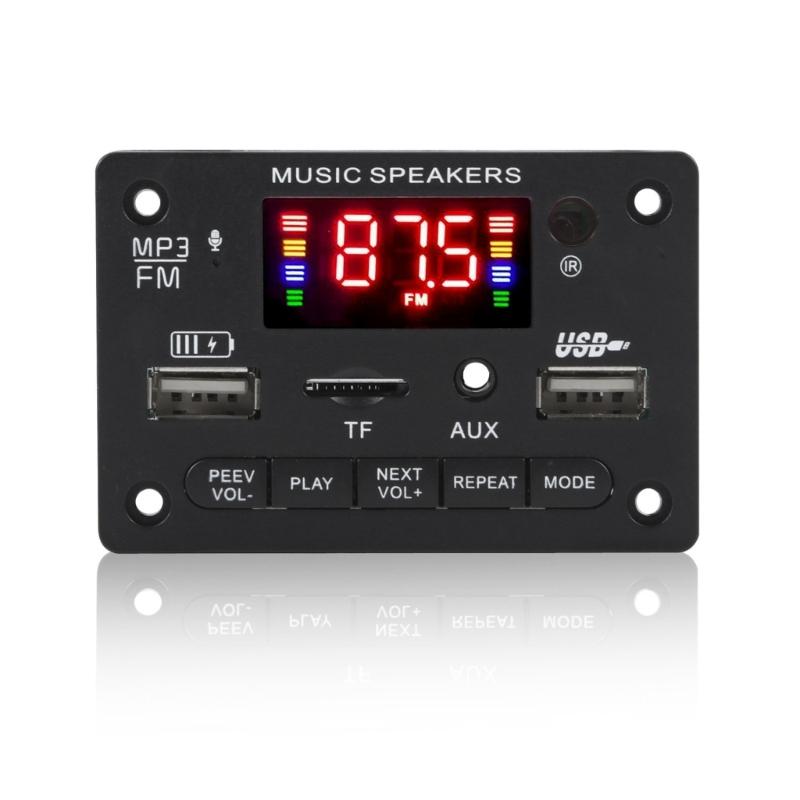 MultiFunction Bluetooth-compatible MP3 Decoders Board 12V Digital Display Audios Module With FM Radio USB TF Input