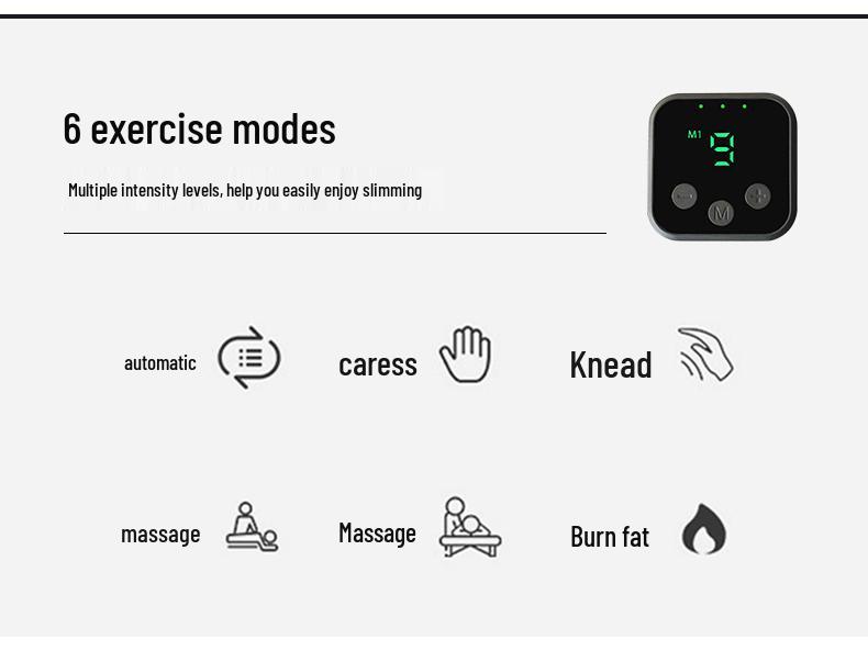 Smart EMS Abdominal Trainer: Electric Muscle Stimulator & Toning Waist Belt for Fitness and Massage