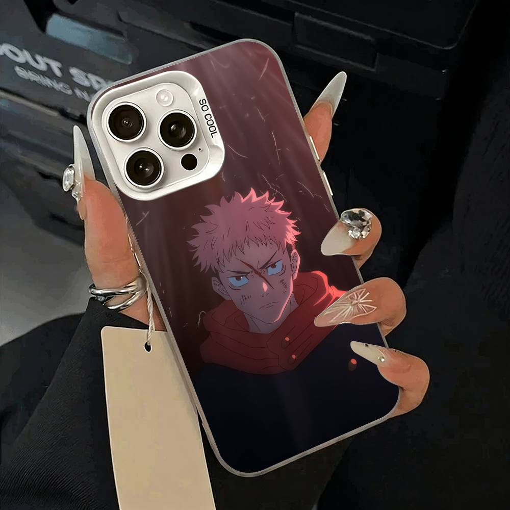 

Anime main characters-Yuji Itadori Phone Case For iPhone 17,16,15,14,13,12,11 Plus,Pro Max,XS,white silver phone case iPhone15pro