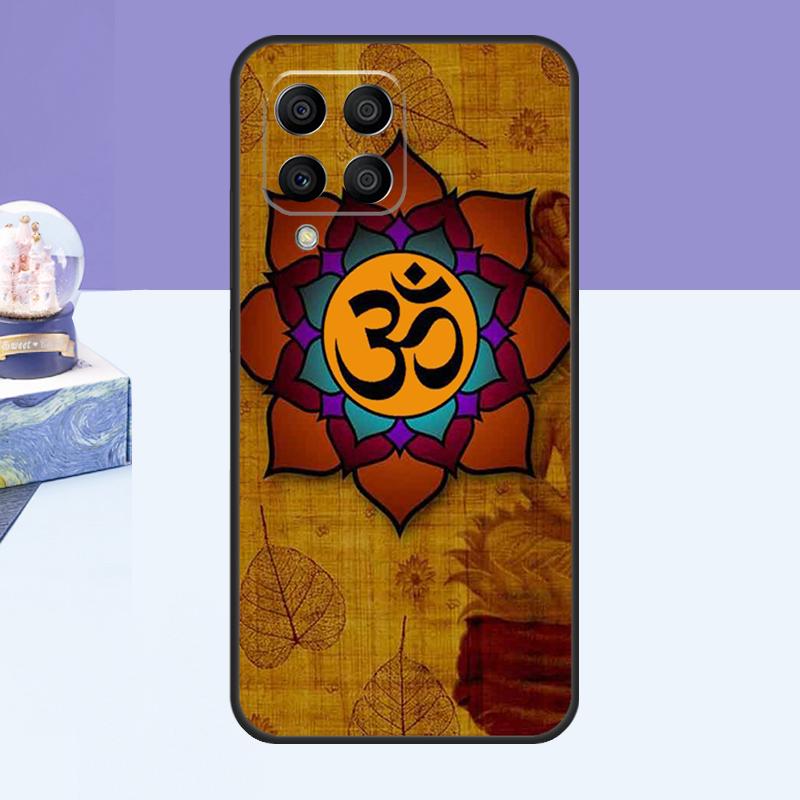 Aum Om Namaste Symbol Zen Yoga Case For Samsung Galaxy M21 M31 M51 M20 M30s M13 M23 M33 M53 M14 M34 M54 M12 M32 M52 Cover