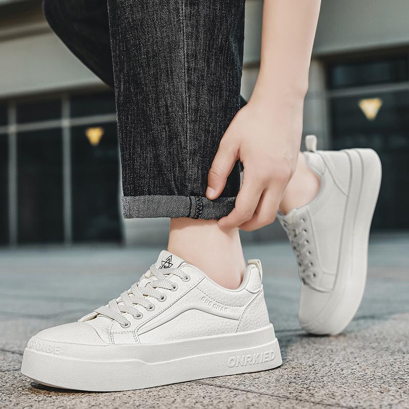 2026 New Autumn Men Thick Sole Casual Skate Shoes, Trendy Fashion Versatile Daily Outdoor Sports Sneakers