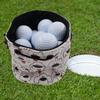 Portable Waterproof Golf Ball Storage Pouch with Drawstring for Driving Range Swimming Fitness Camping Travel Golfing Supplies