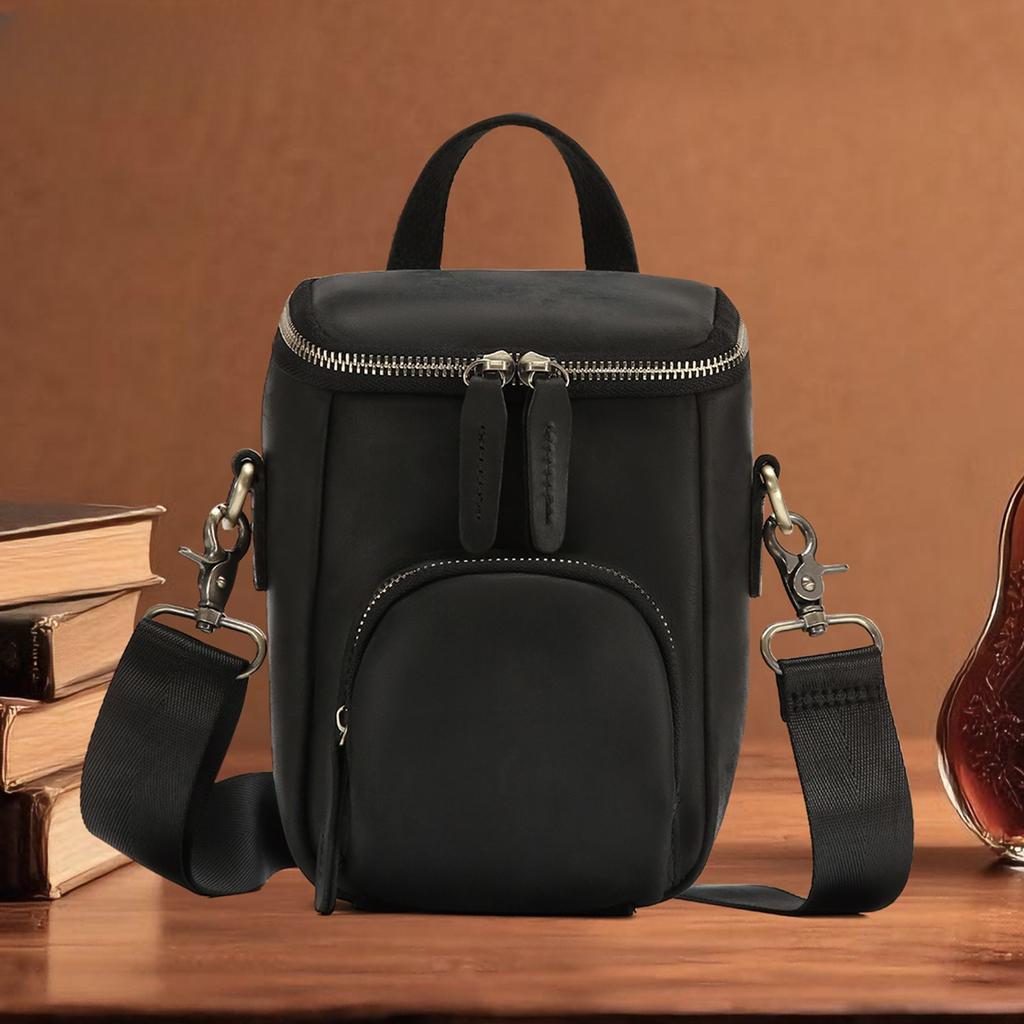 Men's Crossbody Bag, Retro Bucket Bag, Outdoor Casual Single-shoulder Bag, Men's Bag