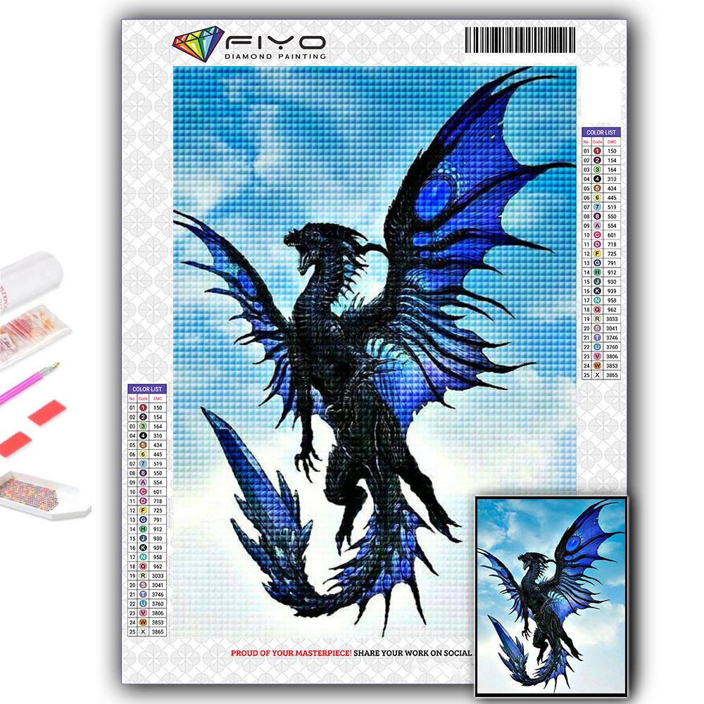Cross Stitch Kit DIY Diamond Embroidery European Dragon Diamond Painting Home Decor