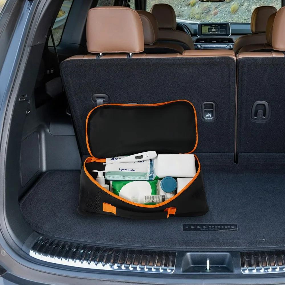 Portable Oxford Cloth Storage Bag Large Capacity Car Trunk Organizer Emergency Rescue Tool Bag for Trailer Rope Safety Hammer