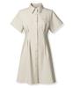 AVANDRESS French Linen Like Slim Shirt Dress Oatmeal
