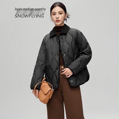 Women's Fashion Lapel Duck Down Jacket