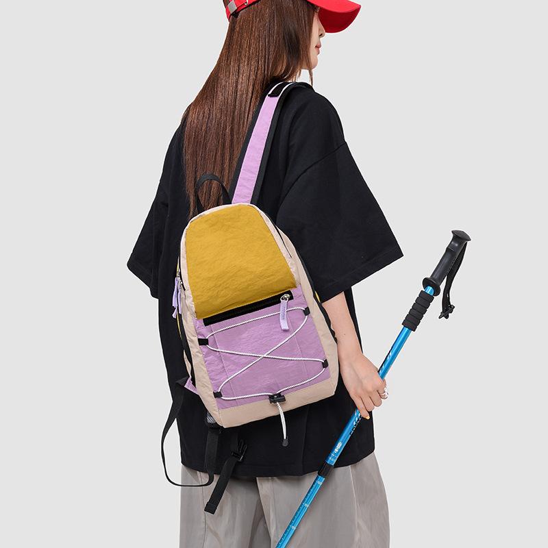 Schoolbag Mountain Lightweight Backpack Men's and Women's Leisure Outdoor Small Backpack Personalized Sports Style Simple and Versatile Student
