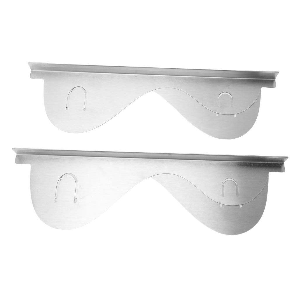 Stainless Steel Stove Counter Gaps Cover Adjustable 35 to 69.5cm Stove Gaps Guards Range Trim Kit for Kitchen Silver