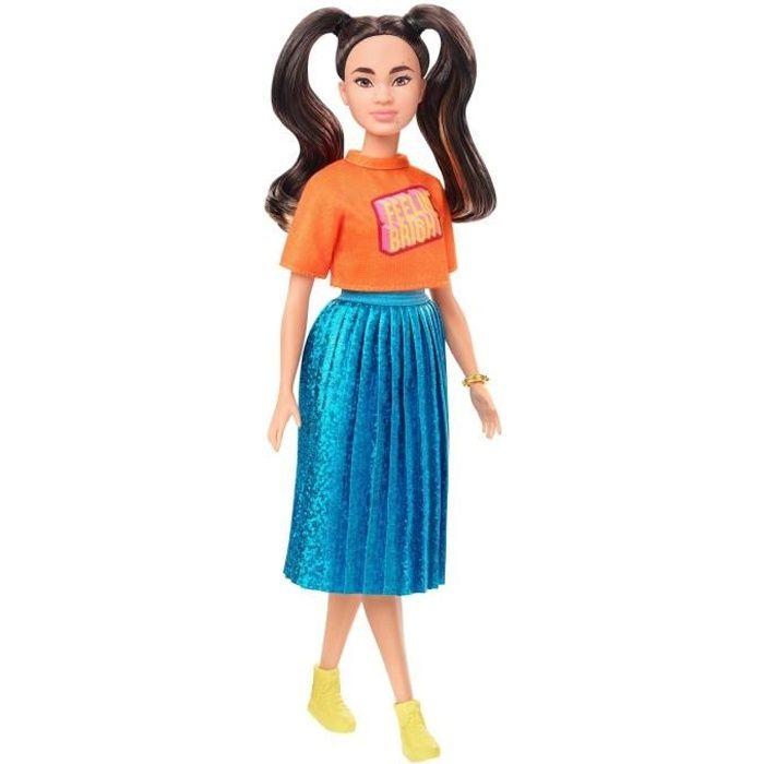 BARBIE Fashionistas Jupe Plissée à Paillettes