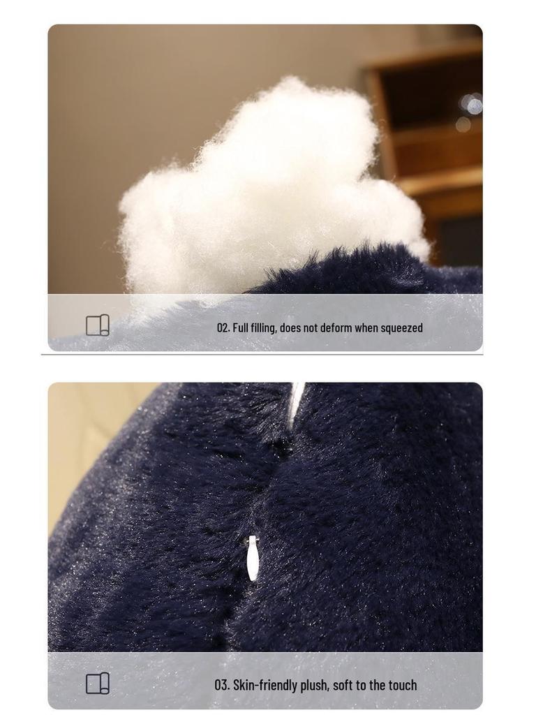 Large Black Scara Cat Plush Pillow - Cute Anime Cartoon Cushion Pendant Backrest