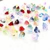 20pcs 7X12mm Colorful Bellflower Lampwork Beads Caps Glass Spacer Beads For Jewelry Making DIY Bracelets Hairpin Accessories