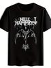 Black T-shirt with "HELL HAMMER" Graphic Print - Edgy Gothic Design