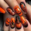 European And American Halloween Series Wearable Nails Pure Handmade Ghost Pumpkin Skull Manicure Wearable Nails Fake Nails