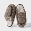 Lace bow plush slippers autumn and winter new home non-slip warm advanced sense can be worn outside thick-soled cotton slippers