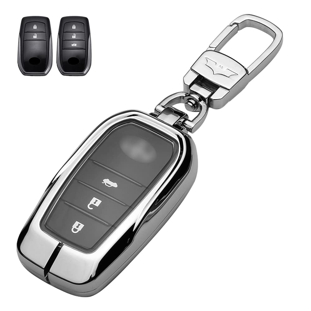 Key Case for Toyota Smart Key Case Key Cover Zinc Alloy TPU Soft to the Touch Toyota Exclusive Design Key Holder TOYOTA New Sienta Yaris YARIS Mark X