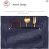 Household Kitchen Apron Antifouling Cotton Cloth Restaurant Uniform Bib Wear Resistant Work Apron for Both Men and Women