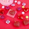 Heart-Shaped Multi-Finish Ornaments Perfect for Christmas Tree Decor Home Window Hanging Birthday Celebrations Festive Baubles