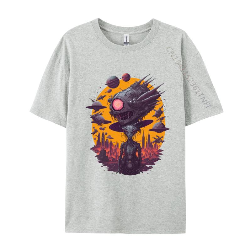 The Alien Hat T Shirt For Male Tee Free Shipping Homme Round Neck T Shirt Designer Clothes Men Normal