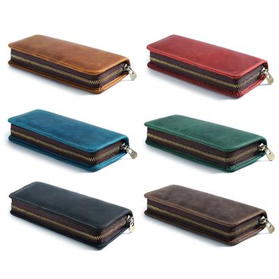 Leather Pen Case Holder Elastic Pen Slots Hold 5-11 Pen Pencil Travel Fountain Pen Pouches for Women Men Professional