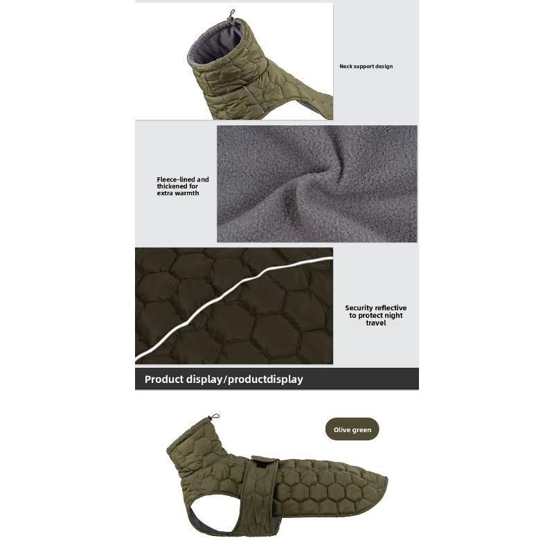 Roupa de Inverno para Animais de Estimação Roupa de Algodão Grosso para Cães Roupa para Cães Grandes Jaqueta Suprimentos para Animais de Estimação Roupa