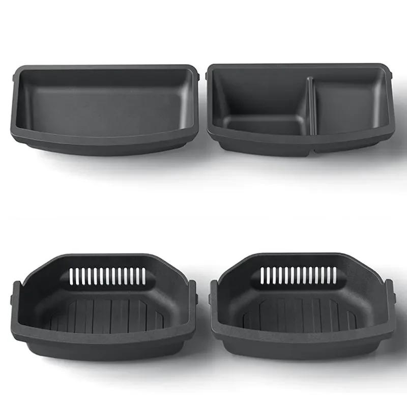 TPE Drawer Car Seat Storage Box for Tesla 2025 Model YL 6-Seat Under Front Rear Seat Lower Organizer Box Tray Car Accessories