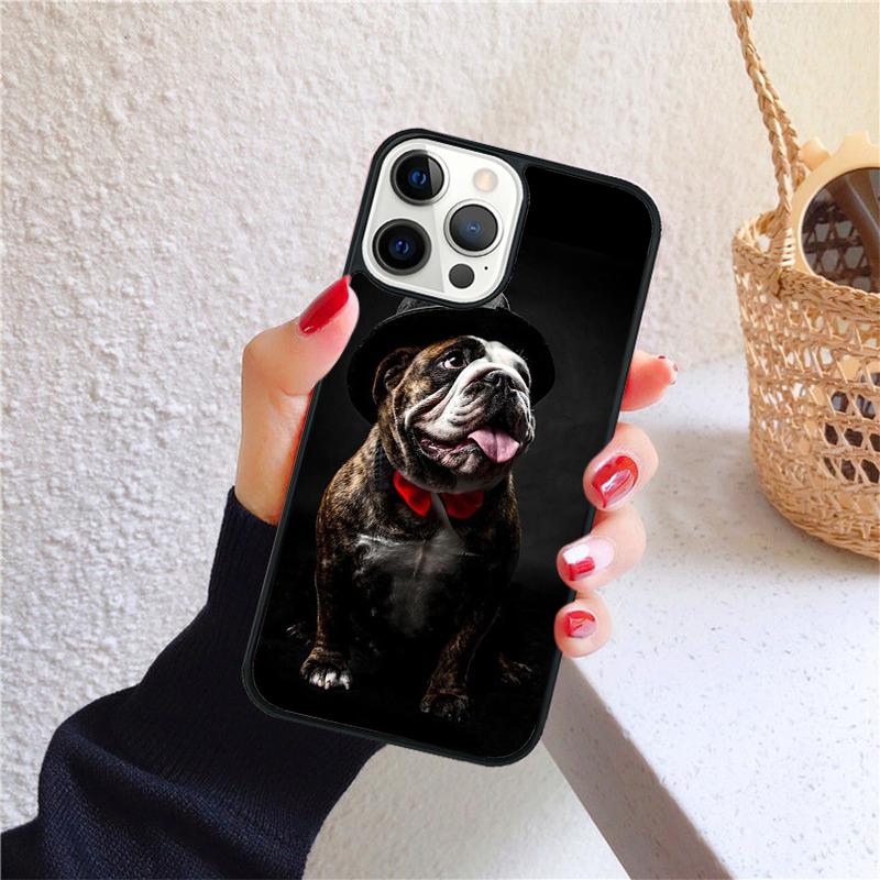 Lustige französische Bulldogge Handyhülle für iPhone 17 Air 16 Coque 15 14 12 13 PLUS 11 PRO MAX Rückseite Fundas Hülle