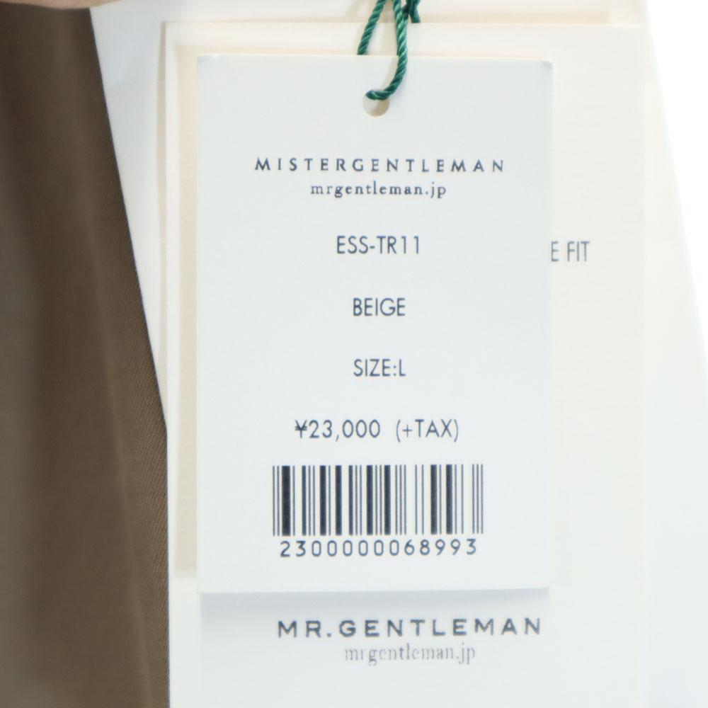 unused Mr.GENTLEMAN Comfortable Pants L beige ESSENTIEL Slacks Men's Used