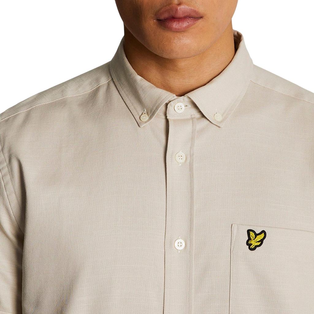 Lyle & Scott Mens Slub Short-Sleeved Shirt