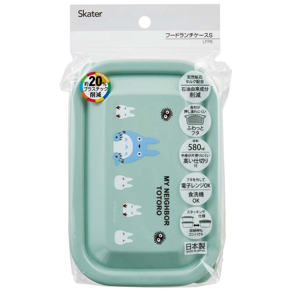 Skater My Neighbor Totoro Bento Lunch with Soft Made in Box, 580ml, Case, Small, Lid, Lightweight, Japan, LFP6-A