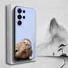 Emoticons Affe telefoniert Hülle für Samsung S9,S10,S20,S10,S21,S25,S24,S23,Ultra,FE,Plus,Lite,Weiches Silikon Schwarze Hülle