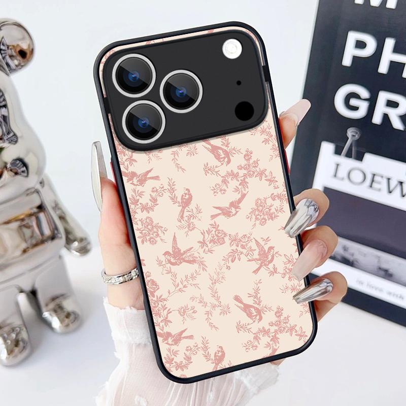 For iPhone 17 Pro Max Case Magnetic For Magsafe Simple Style Floral Cover For iPhone 16 Pro Max 15 14 13 12 11 16E Air Funda