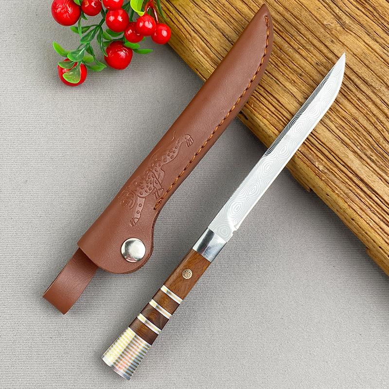 

Нож для стейка Кухонные ножи для стейка Фрукты Овощи Инструменты для чистки овощей Мясной нож Поварской нож Нержавеющая сталь Кулинарные инструменты with cover