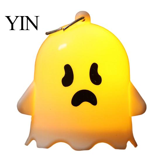 Spooky Night Lights for Kids Halloween Ghost Light, Cute LED Small Lighted Battery Operated Party Props Hanging Ornament Indoor Home Decor Lightweight