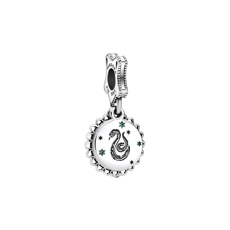 Pandora Harry Potter Series Slytherin Pendant Silver#Slytherin# One size fits all