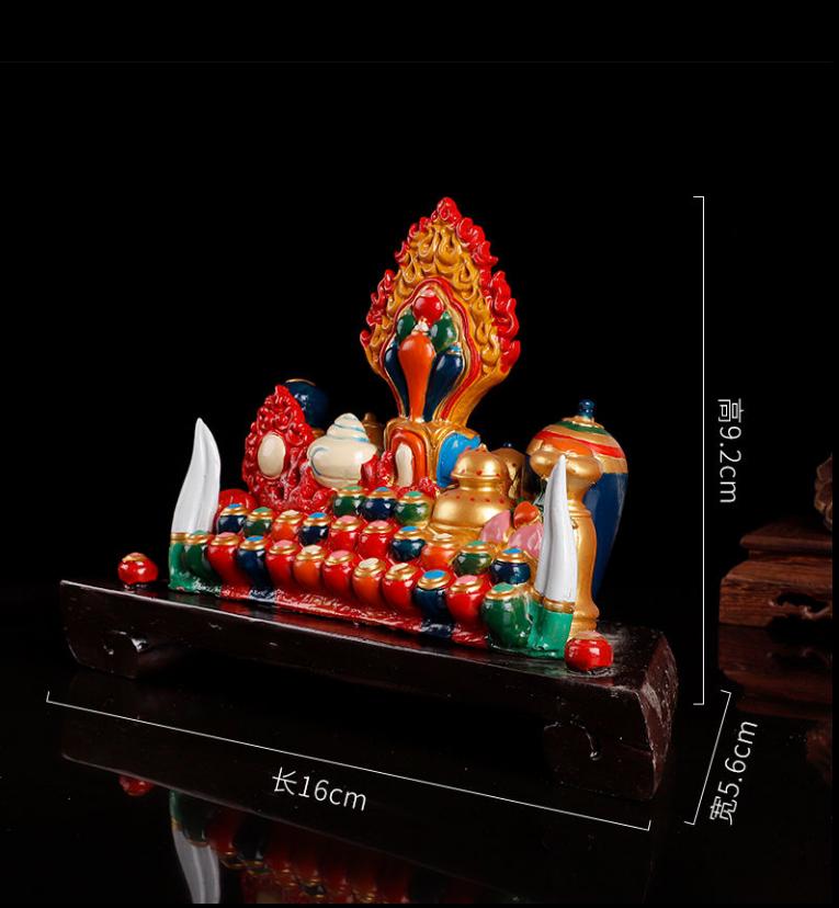 

1 шт смоляная тибетская картина ручной работы сто престолов для домашнего использования Doma Eight Supply фэн-шуй украшение для дома