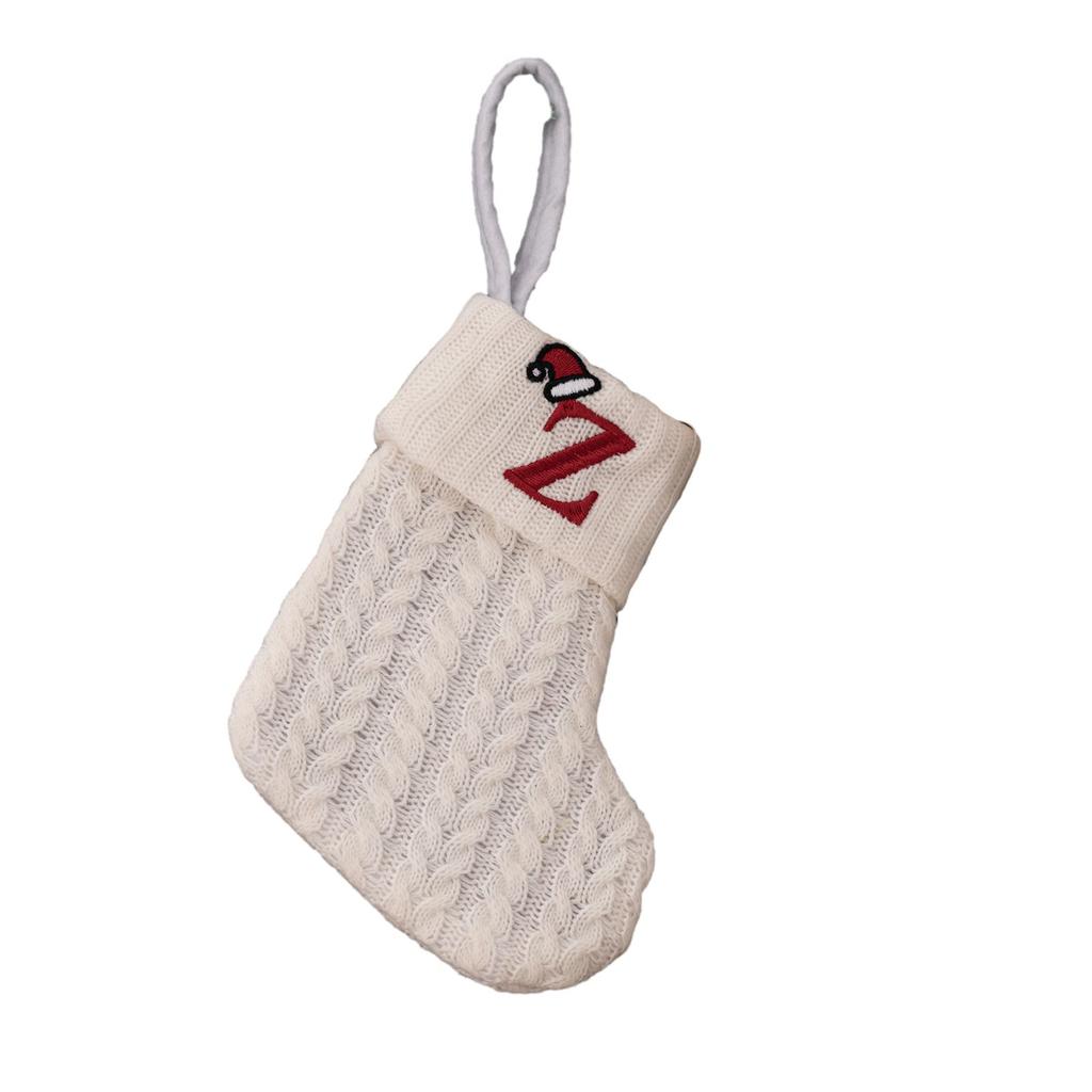 Christmas Stocking Alphabet Beautiful Decoration Pendant