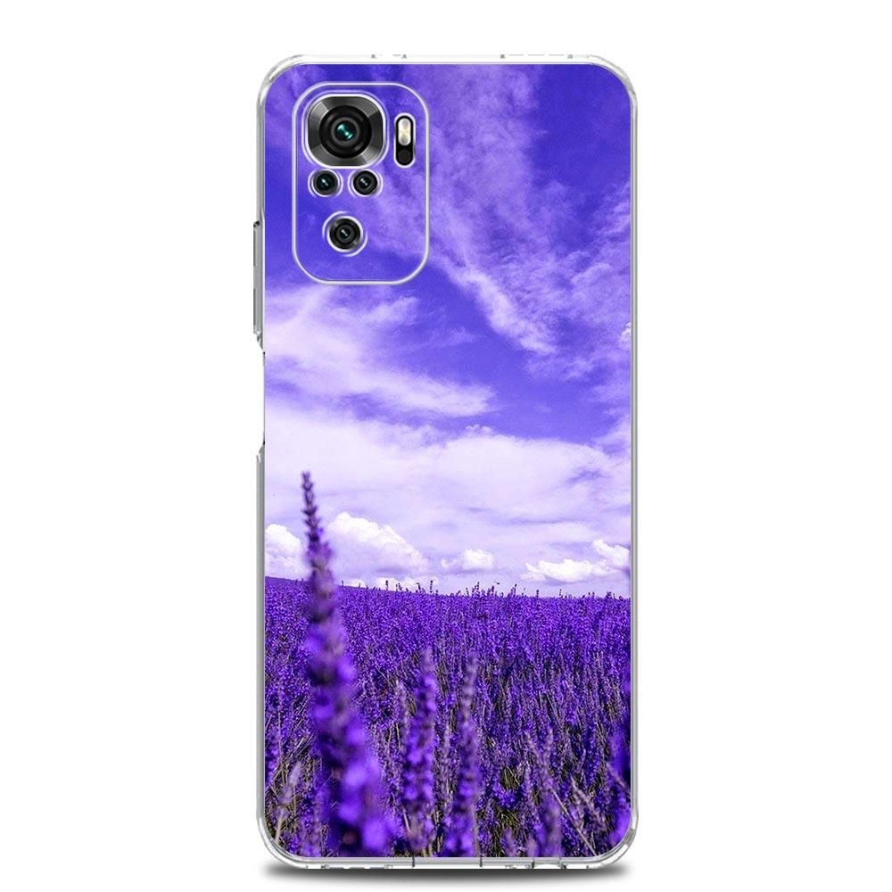 Simple lavender Purple flowers Case For Xiaomi Redmi Note 15 14 13 12 4G 10 11 Pro Plus 5G 14C 13C 12C 10C 9A Cover