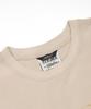 STIGMA Crayon Flower Vintage-Like Washed Oversized Short Sleeves T-Shirts Beige