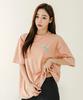 Tyubeuteuli Women'S Basic Loose Fit Short Sleeve Rash Guard B604 Salmon Pink