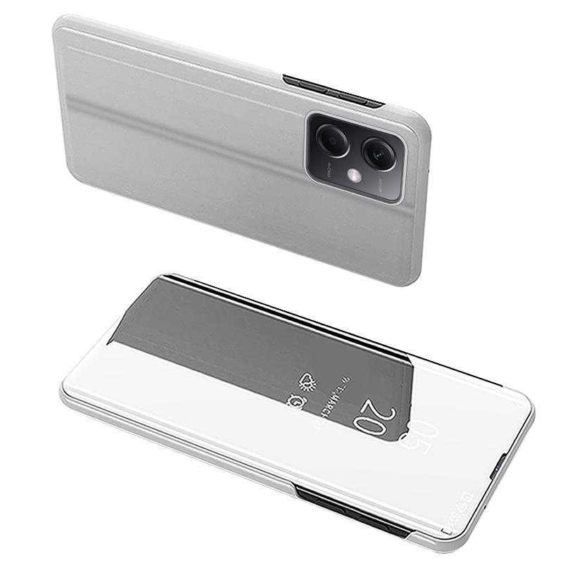 For Xiaomi Poco X5 Pro 5G/Redmi Note 12 Pro Speed 5G/Note 12 Pro 5G View Window PU Leather Phone Case Electroplating Mirror Surface Stand Cover