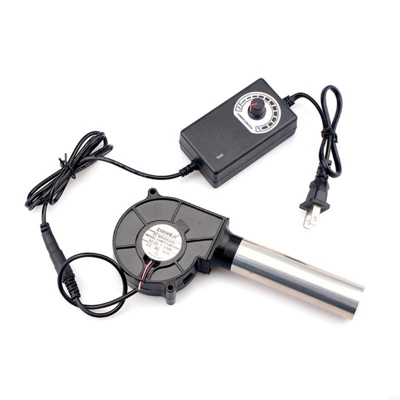 H7EE US Plug Speed-regulating Blower 12V Grill Stove Outdoor Mobile Portable